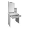Larnia pakoworld dressing table with mirror and stool white 65x40x142cm