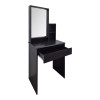 Larnia pakoworld dressing table with mirror and stool wenge 65x40x142cm