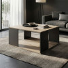 Zelegan pakoworld coffee table sonoma-anthracite 90x90x44.5cm
