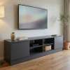 Tivia pakoworld TV cabinet sonoma-anthracite 180x35x41.5cm