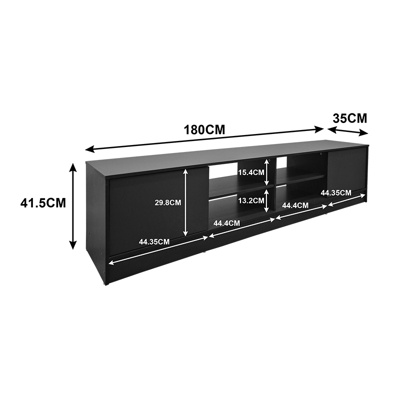 Tivia pakoworld TV cabinet sonoma-anthracite 180x35x41.5cm
