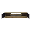 Tivia pakoworld TV cabinet sonoma-anthracite 180x35x41.5cm