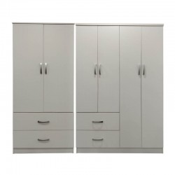 Ντουλάπα εξάφυλλη Lego pakoworld λευκή 200,5x42x180εκ