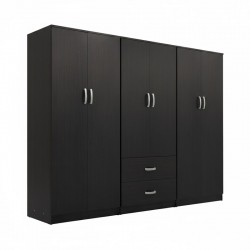 Ντουλάπα εξάφυλλη Lego Ι pakoworld wenge 240x42x180εκ