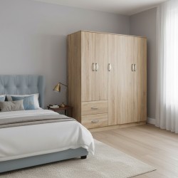 Ντουλάπα πεντάφυλλη Lego I pakoworld sonoma 170x42x180εκ