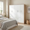 LegoI  pakoworld five-door wardrobe sonoma-white 170x42x180cm