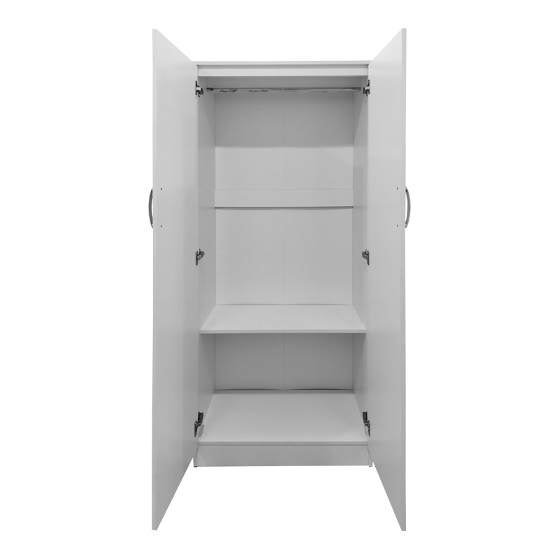 Ντουλάπα εξάφυλλη με πατάρι Lego I pakoworld λευκή 240x42x240εκ