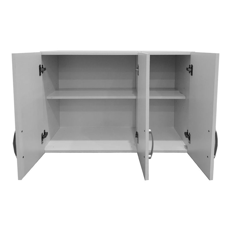 Ντουλάπα πεντάφυλλη με πατάρι Lego pakoworld λευκή 170x42x240εκ