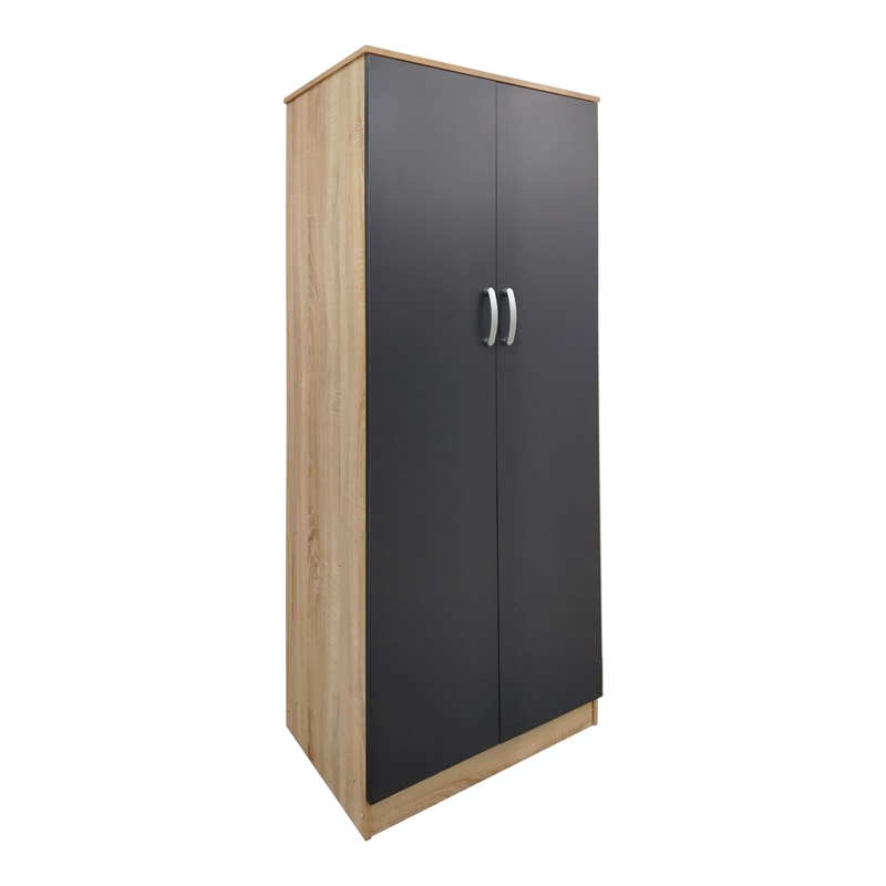 Four-leaf wardrobe Lego pakoworld sonoma-anthracite 160x42x180cm