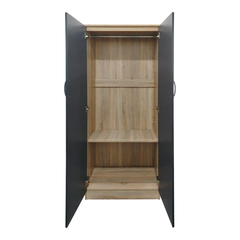 Four-leaf wardrobe Lego pakoworld sonoma-anthracite 160x42x180cm