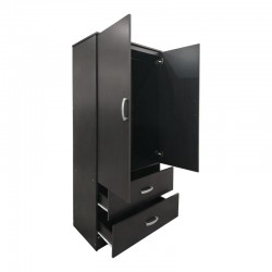 Lego pakoworld six-door wardrobe with loft, wenge, 240x42x240cm