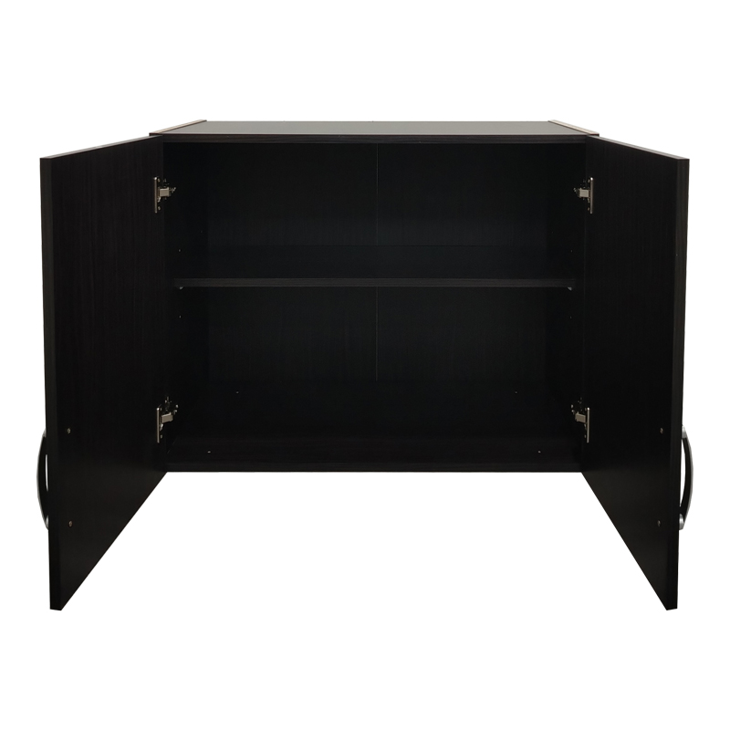 Ντουλάπα εξάφυλλη με πατάρι Lego I pakoworld wenge 240x42x240εκ