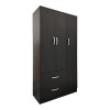 Five-door wardrobe with loft Lego pakoworld wenge 170x42x240cm
