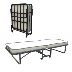 Kamu pakoworld bunk bed with 10cm mattress black 75x190cm