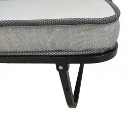 Kamu pakoworld bunk bed with 10cm mattress black 75x190cm