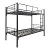 Belit pakoworld metal bunk bed in black shade 90x190cm