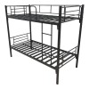 Belit pakoworld metal bunk bed in black shade 90x190cm