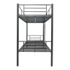 Belit pakoworld metal bunk bed in black shade 90x190cm
