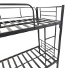 Belit pakoworld metal bunk bed in black shade 90x190cm