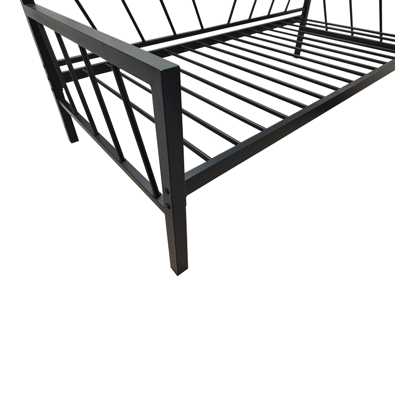 Κρεβάτι-Καναπές Remmie pakoworld μέταλλο μαύρο 90x190εκ