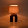 Table lamp Archo Inart E27 ceramic in grey antique-beige shade D30x45cm