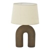 Table lamp Archo Inart E27 ceramic in grey antique-beige shade D30x45cm