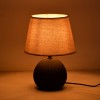 Επιτραπέζιο φωτιστικό Melanie Inart Ε14 κεραμικό σε μαύρο- μπεζ απόχρωση Φ22x30εκ