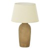 Barout Inart E27 ceramic table lamp in grey antique -beige shade D40x62cm