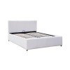 Κρεβάτι Dellia pakoworld με αποθηκευτικό χώρο pu λευκό 120x200εκ