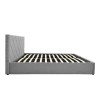Dreamie pakoworld bed with storage space, fabric, grey 160x200cm