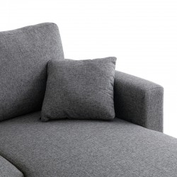 Kamore pakoworld corner reversible sofa bed with storage space anthracite fabric 223x146x85cm