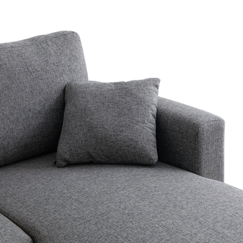 Kamore pakoworld corner reversible sofa bed with storage space anthracite fabric 223x146x85cm