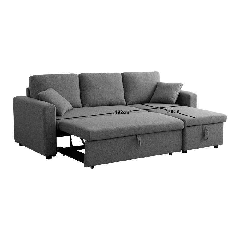 Γωνιακός αναστρέψιμος καναπές κρεβάτι Kamore pakoworld με αποθηκευτικό χώρο σάπιο μήλο βελούδο 223x146x85εκ