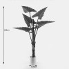 Decorative plant in pot Wentii Inart green D130x180cm