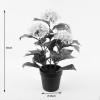 Decorative plant in a pot Hydrangea Inart white D35x50cm