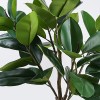 Decorative plant in pot Ficus Lyrata Inart green D70x130cm