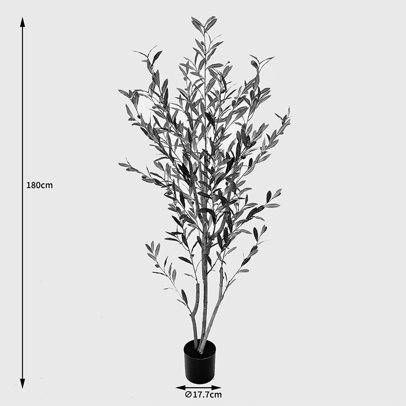 Διακοσμητικό φυτό σε γλάστρα Olia Inart πράσινο 65x55x180εκ