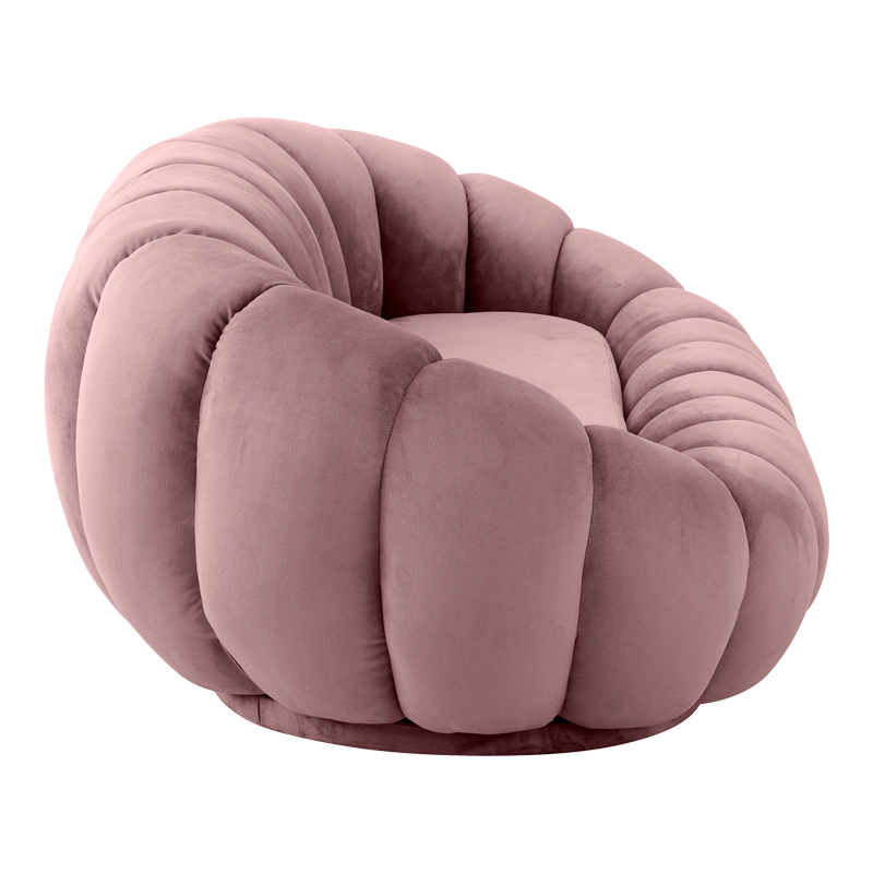 Sofa Embrace pakoworld velvet in rotten apple shade 180x105x65cm