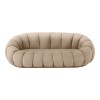 Sofa Embrace pakoworld velvet in beige shade 180x105x65cm