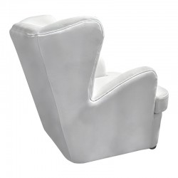 Πολυθρόνα Regalo pakoworld βελούδο σε λευκή απόχρωση 75x88x85εκ Πολυθρόνα Regalo pakoworld βελούδο σε λευκή απόχρωση 75x88x85εκ