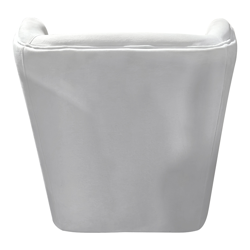 Πολυθρόνα Regalo pakoworld βελούδο σε λευκή απόχρωση 75x88x85εκ Πολυθρόνα Regalo pakoworld βελούδο σε λευκή απόχρωση 75x88x85εκ
