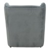 Regalo pakoworld velvet armchair in anthracite shade 75x88x85cm