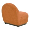 Zenny armchair pakoworld fabric in terracotta color 64x85x68cm
