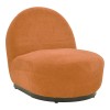 Zenny armchair pakoworld fabric in terracotta color 64x85x68cm