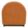 Zenny armchair pakoworld fabric in terracotta color 64x85x68cm