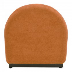 Πολυθρόνα περιστρεφόμενη Zenny pakoworld υφασμα terracotta 64x85x68εκ