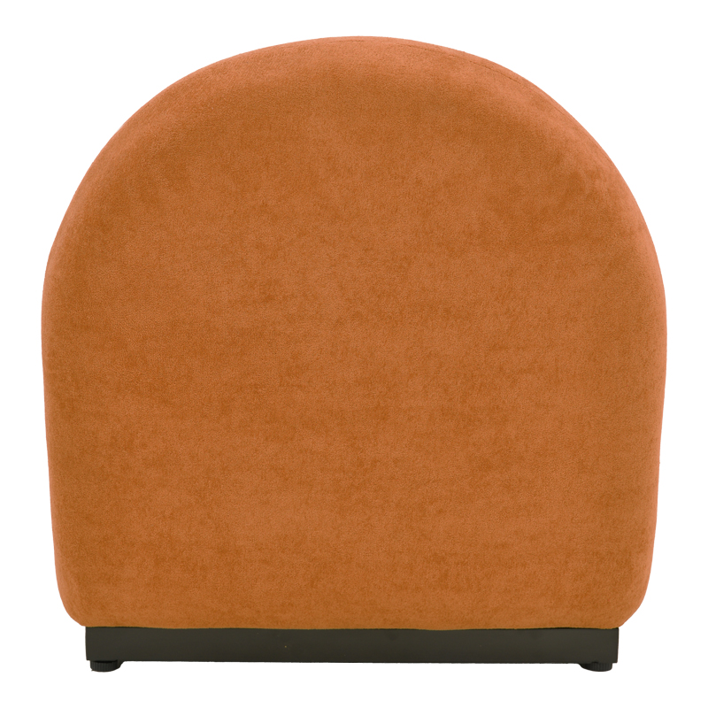 Πολυθρόνα περιστρεφόμενη Zenny pakoworld υφασμα terracotta 64x85x68εκ