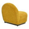 Zenny swivel armchair pakoworld fabric in yellow shade 64x85x68cm