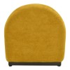 Zenny swivel armchair pakoworld fabric in yellow shade 64x85x68cm