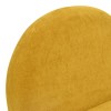 Zenny swivel armchair pakoworld fabric in yellow shade 64x85x68cm